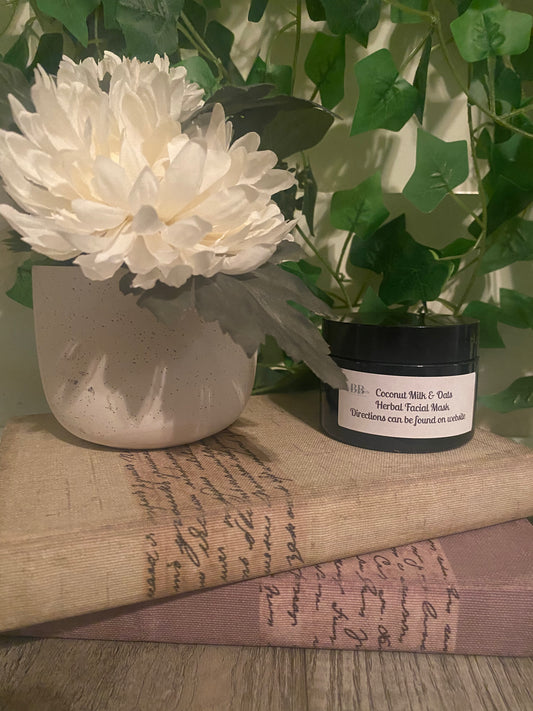 Botanical Beauty Coconut Milk & Oats Herbal Face Mask Kit